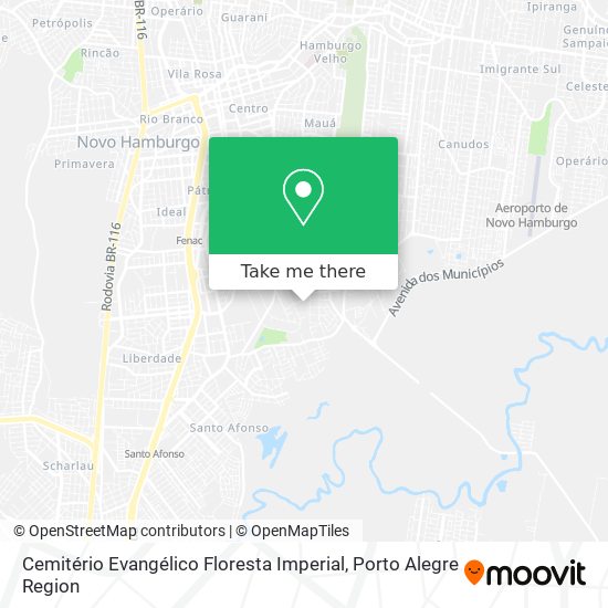 Mapa Cemitério Evangélico Floresta Imperial