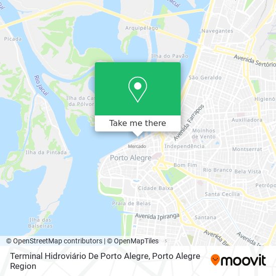 Mapa Terminal Hidroviário De Porto Alegre