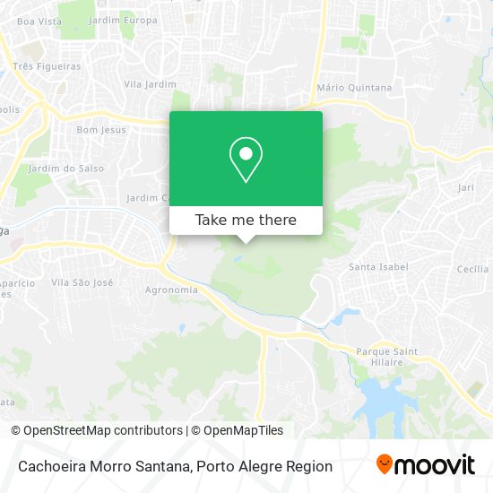 Cachoeira Morro Santana map