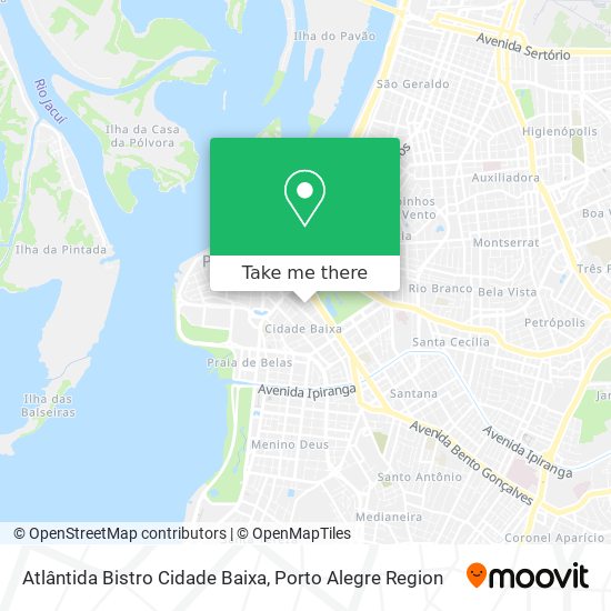 Atlântida Bistro Cidade Baixa map