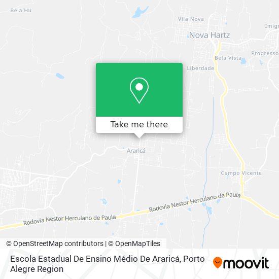 Escola Estadual De Ensino Médio De Araricá map