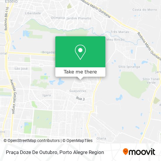 Mapa Praça Doze De Outubro