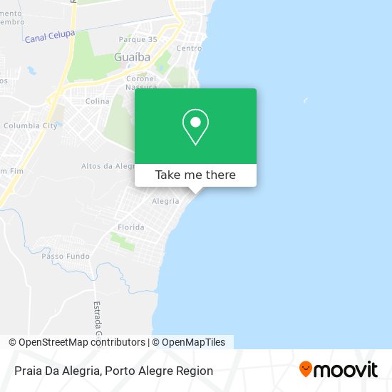 Praia Da Alegria map