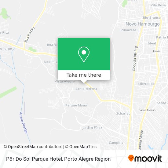 Pôr Do Sol Parque Hotel map