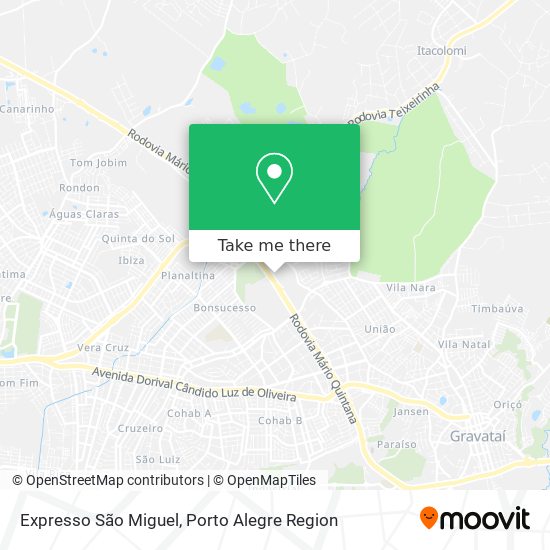Expresso São Miguel map