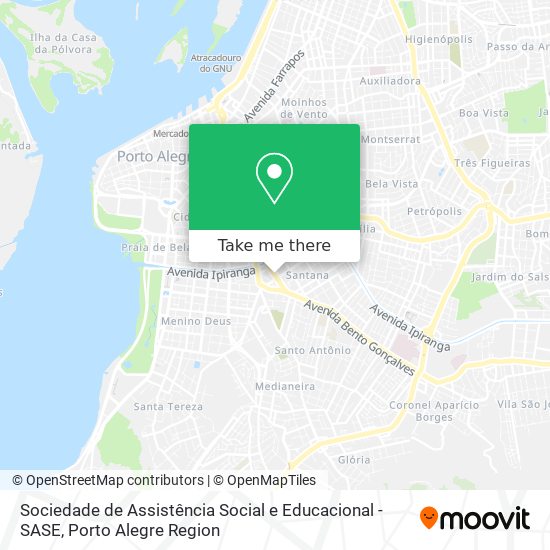 Mapa Sociedade de Assistência Social e Educacional - SASE