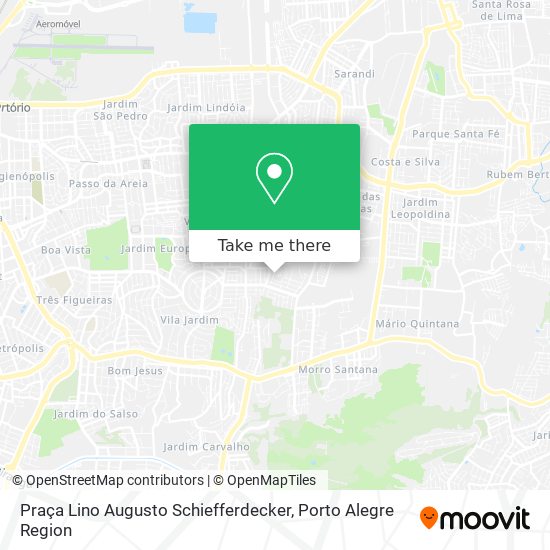 Mapa Praça Lino Augusto Schiefferdecker