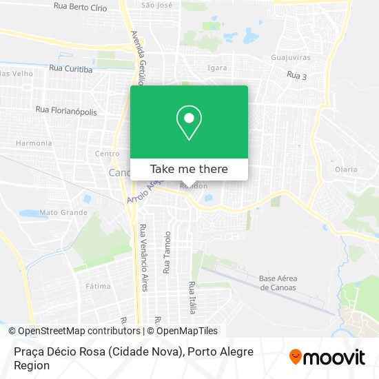 Mapa Praça Décio Rosa (Cidade Nova)
