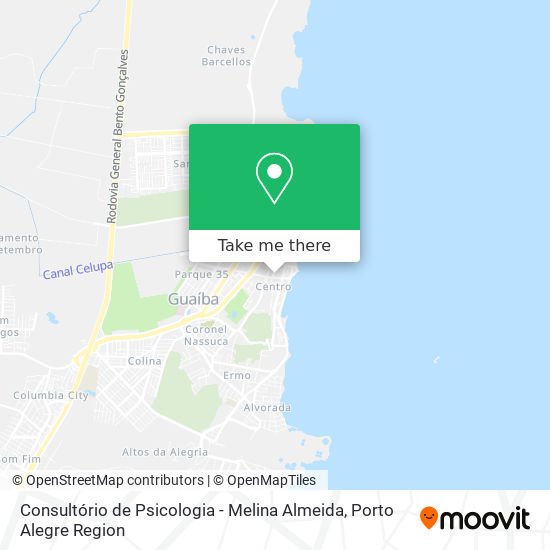 Mapa Consultório de Psicologia - Melina Almeida