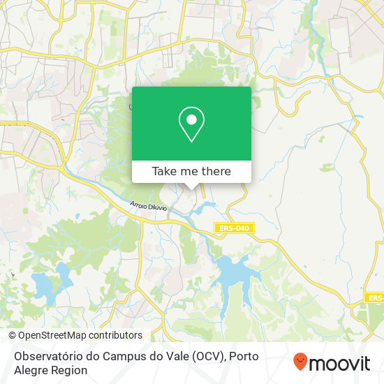 Observatório do Campus do Vale (OCV) map