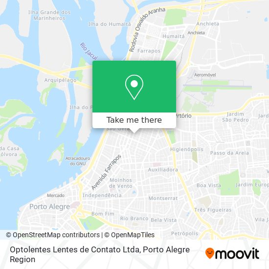 Mapa Optolentes Lentes de Contato Ltda