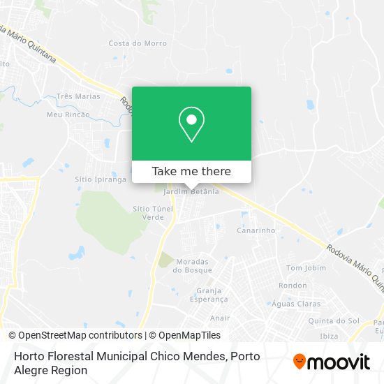 Horto Florestal Municipal Chico Mendes map