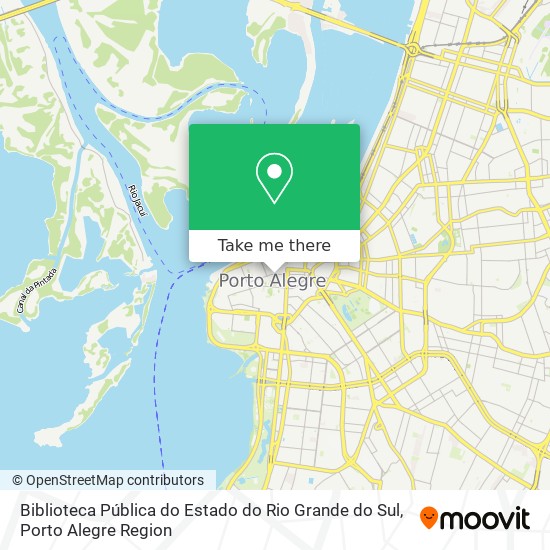 Mapa Biblioteca Pública do Estado do Rio Grande do Sul
