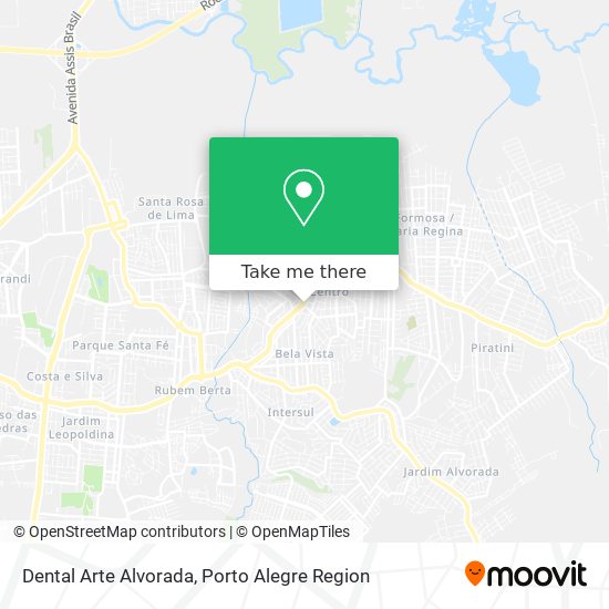 Dental Arte Alvorada map