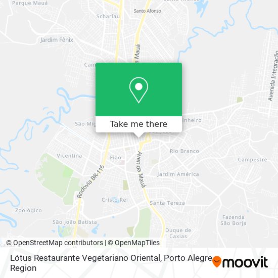 Lótus Restaurante Vegetariano Oriental map