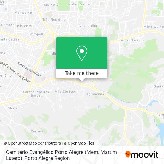 Cemitério Evangélico Porto Alegre (Mem. Martim Lutero) map