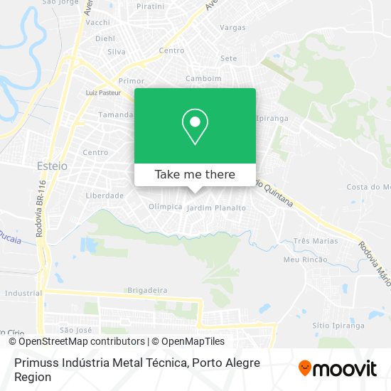 Primuss Indústria Metal Técnica map