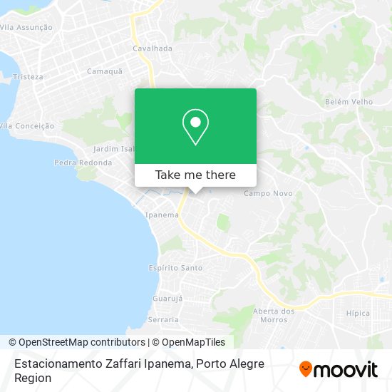 Mapa Estacionamento Zaffari Ipanema