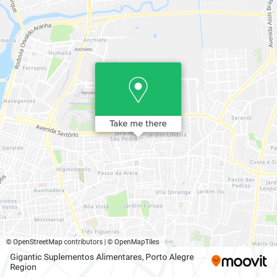 Mapa Gigantic Suplementos Alimentares