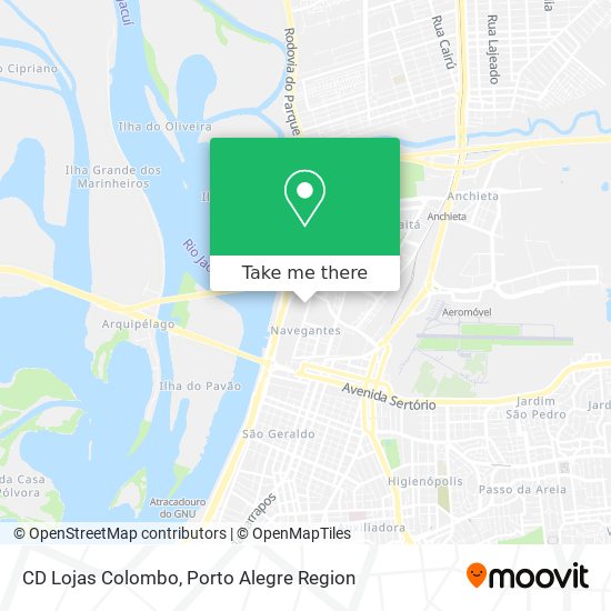 Mapa CD Lojas Colombo