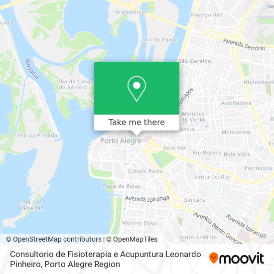 Mapa Consultorio de Fisioterapia e Acupuntura Leonardo Pinheiro