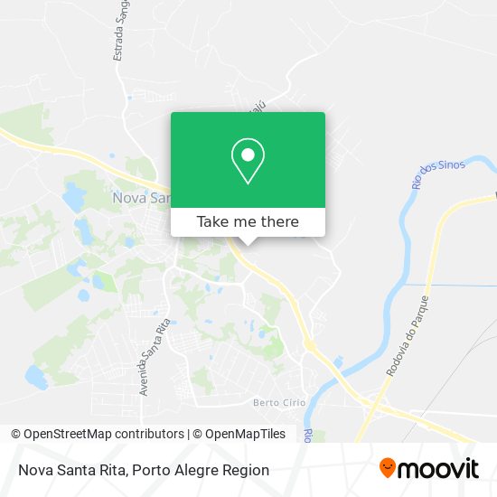 Mapa Nova Santa Rita