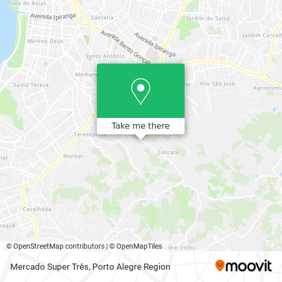 Mercado Super Três map