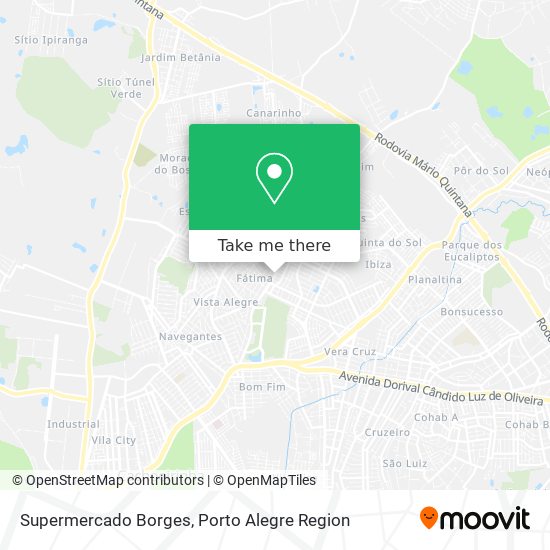 Supermercado Borges map