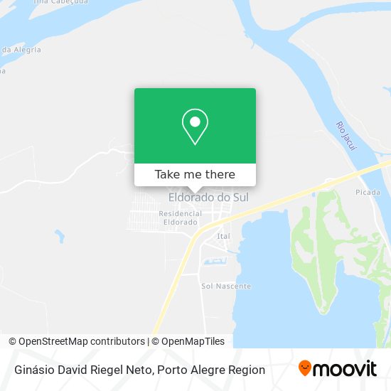 Ginásio David Riegel Neto map