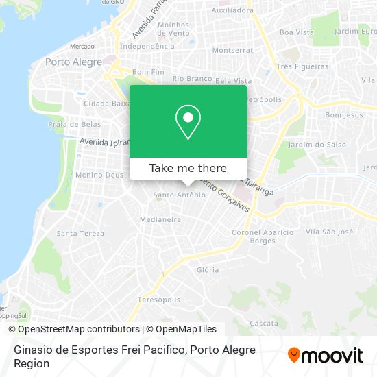Ginasio de Esportes Frei Pacifico map
