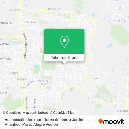 Mapa Associação dos moradores do bairro Jardim Atlântico