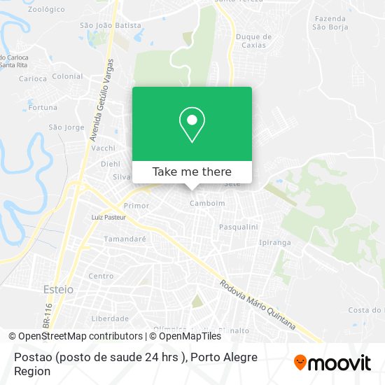 Postao (posto de saude 24 hrs ) map