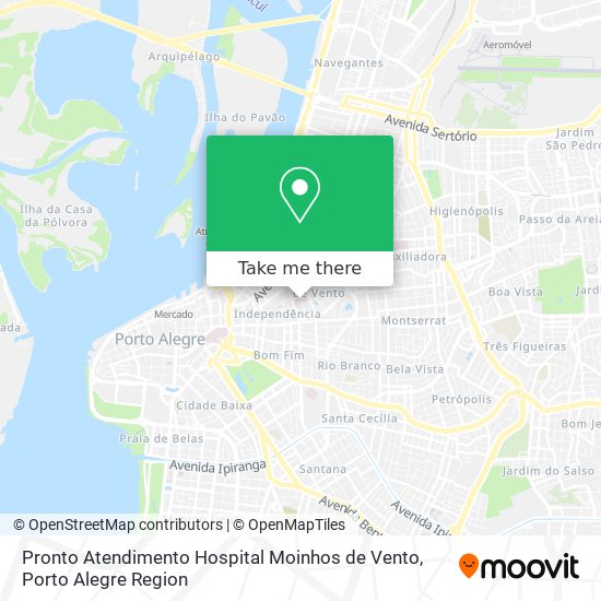 Pronto Atendimento Hospital Moinhos de Vento map