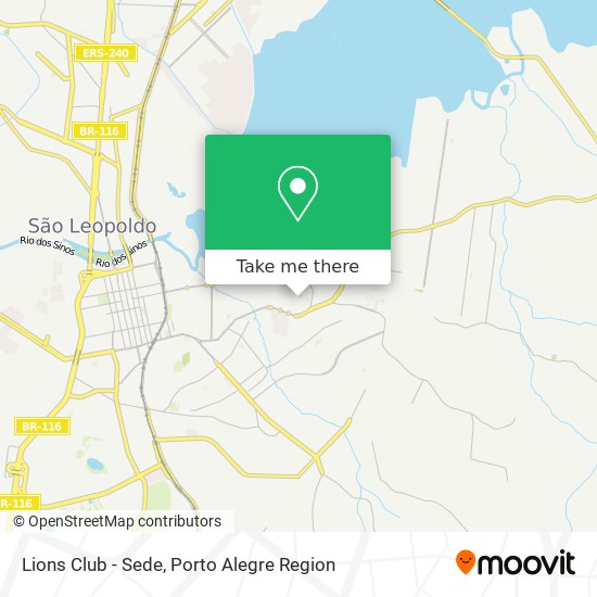 Lions Club - Sede map