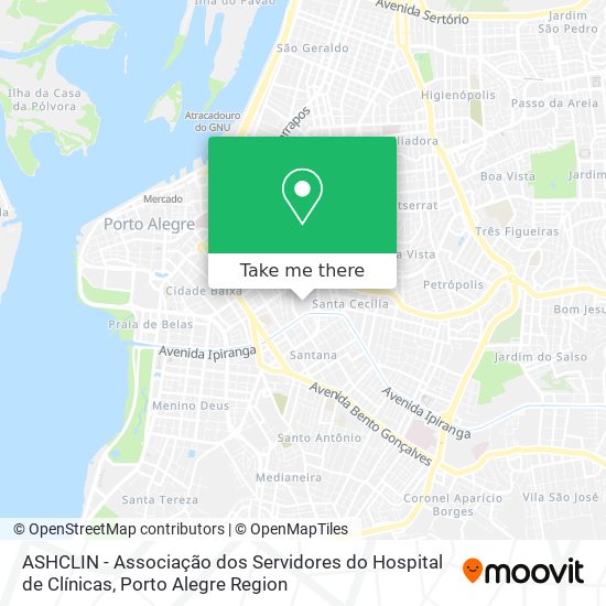 ASHCLIN - Associação dos Servidores do Hospital de Clínicas map