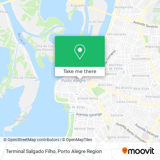 Terminal Salgado Filho map