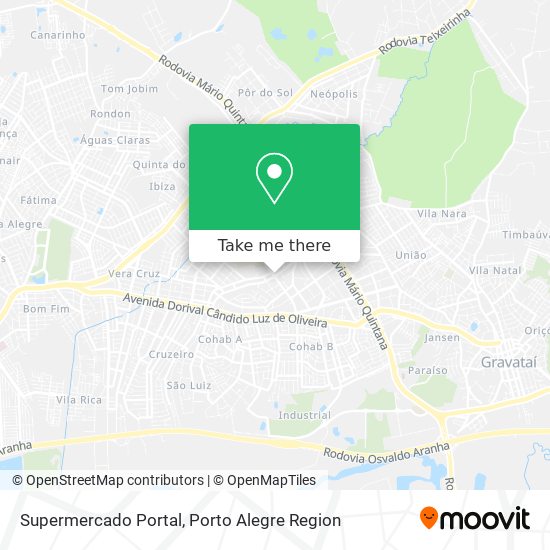 Supermercado Portal map