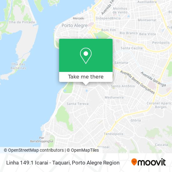 Linha 149.1 Icarai - Taquari map