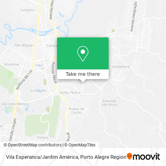 Vila Esperanca/Jardim América map