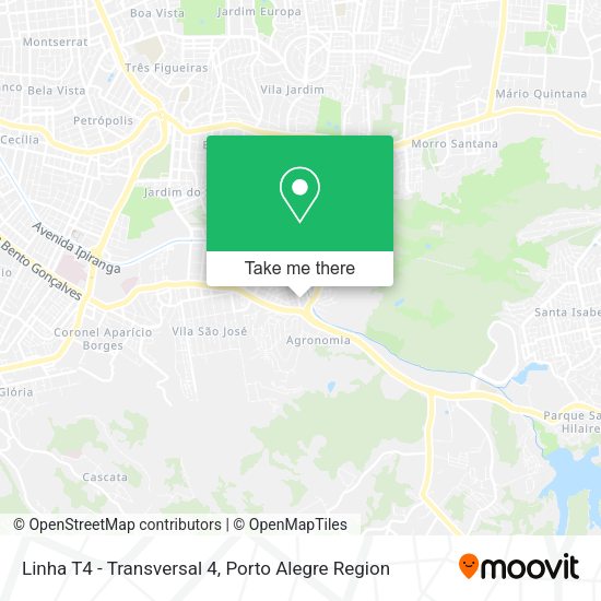 Linha T4 - Transversal 4 map