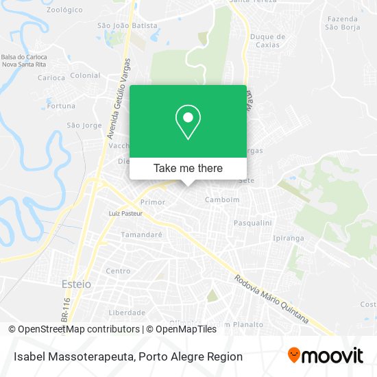 Isabel Massoterapeuta map