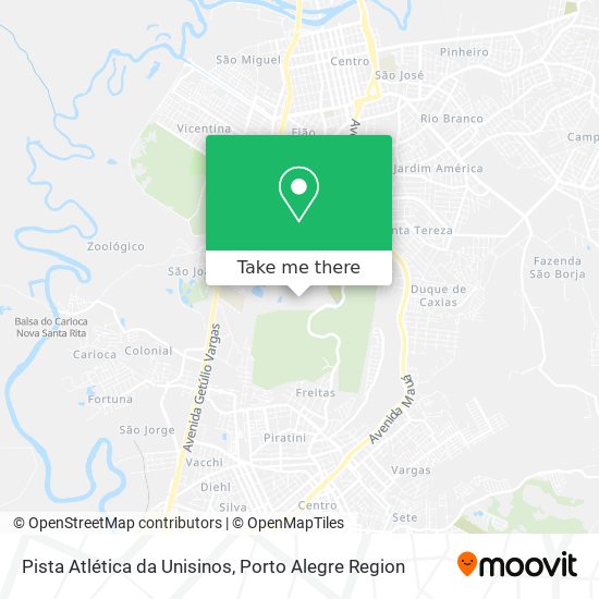 Pista Atlética da Unisinos map