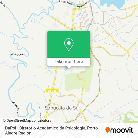 DaPsi - Diretório Acadêmico da Psicologia map