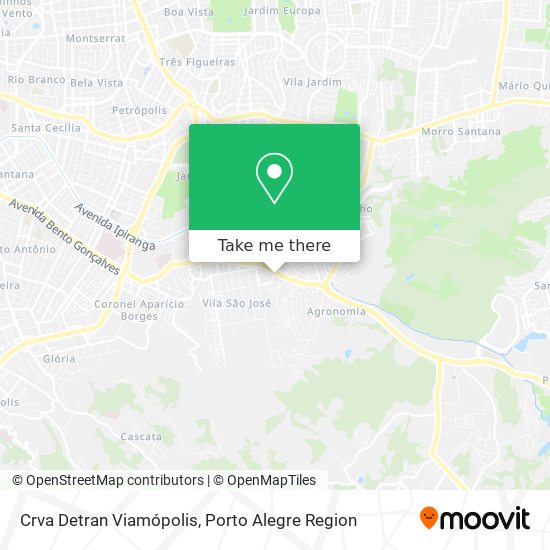 Crva Detran Viamópolis map