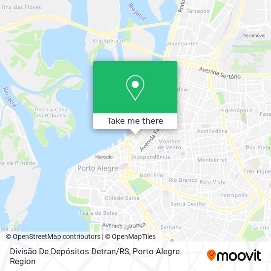 Divisão De Depósitos Detran/RS map