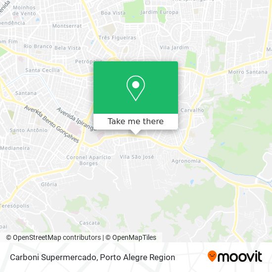 Carboni Supermercado map