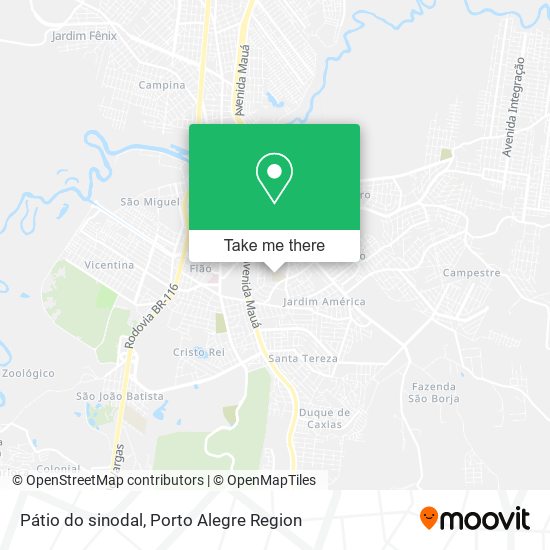 Pátio do sinodal map