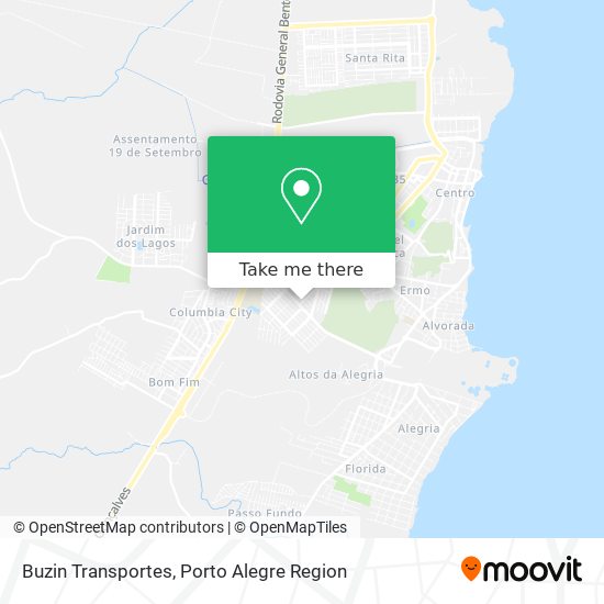 Buzin Transportes map