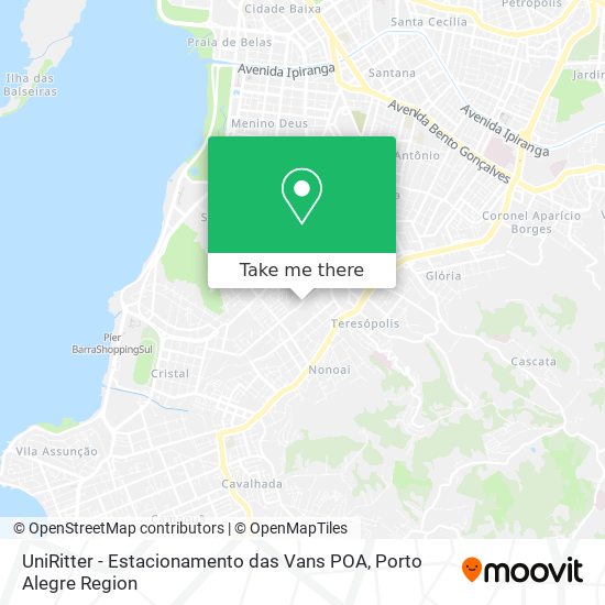 UniRitter - Estacionamento das Vans POA map