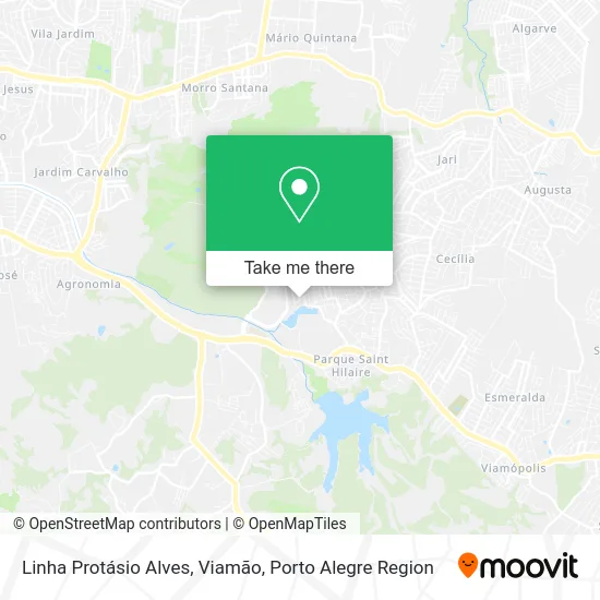 Linha Protásio Alves, Viamão map
